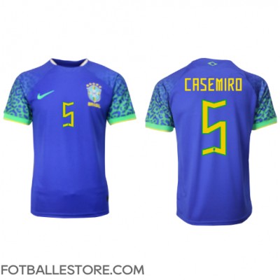 Brasil Casemiro #5 Bortedrakt VM 2022 Kortermet
